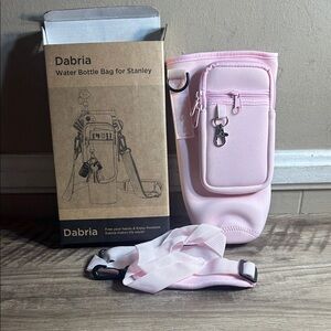 Dabria water bottle bag for Stanley tumblers.